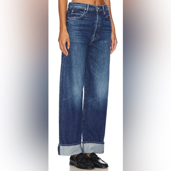 MOTHER The Spitfire Nerdy Cuff Jeans in Did You Bring Me Anything? Size 24 - Picture 2 of 8